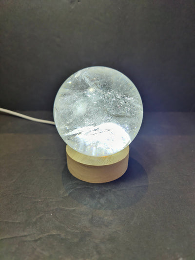 Clear Quartz Polished Sphere Sculpture (Extra Quality)