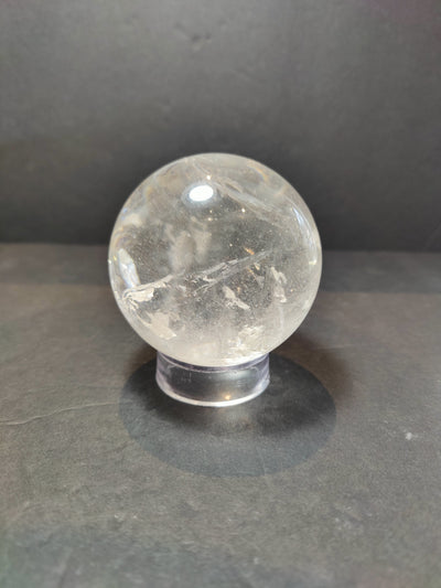 Clear Quartz Polished Sphere Sculpture (Extra Quality)