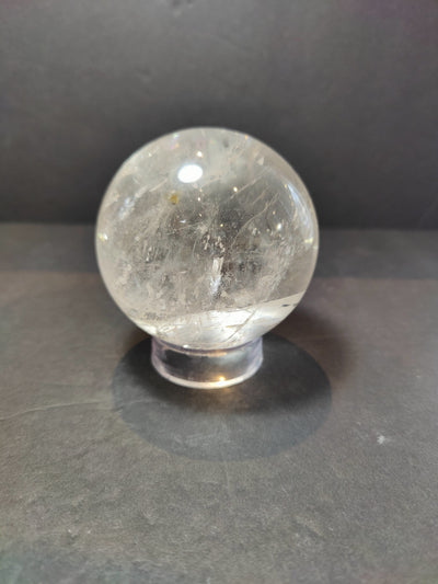 Clear Quartz Polished Sphere Sculpture (Extra Quality)