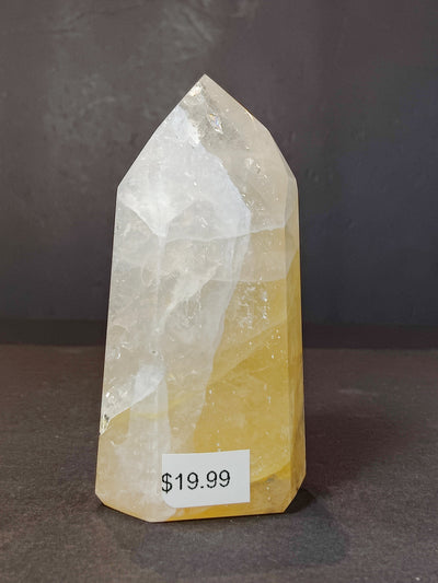 Golden Healer (Hematoid) Quartz Polished Obelisk Tower Sculpture