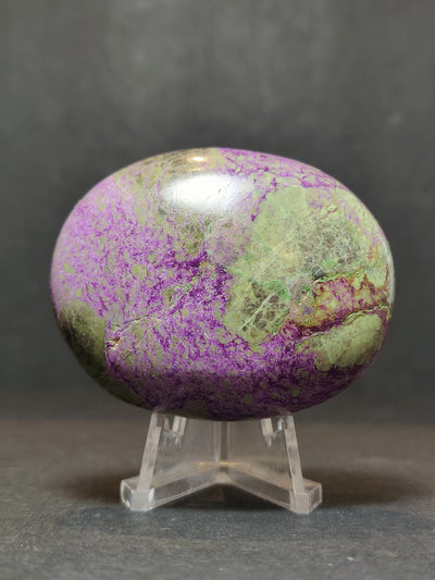Atlantisite (Stichtite & Serpentine) Polished Heart & Palmstone Sculpture