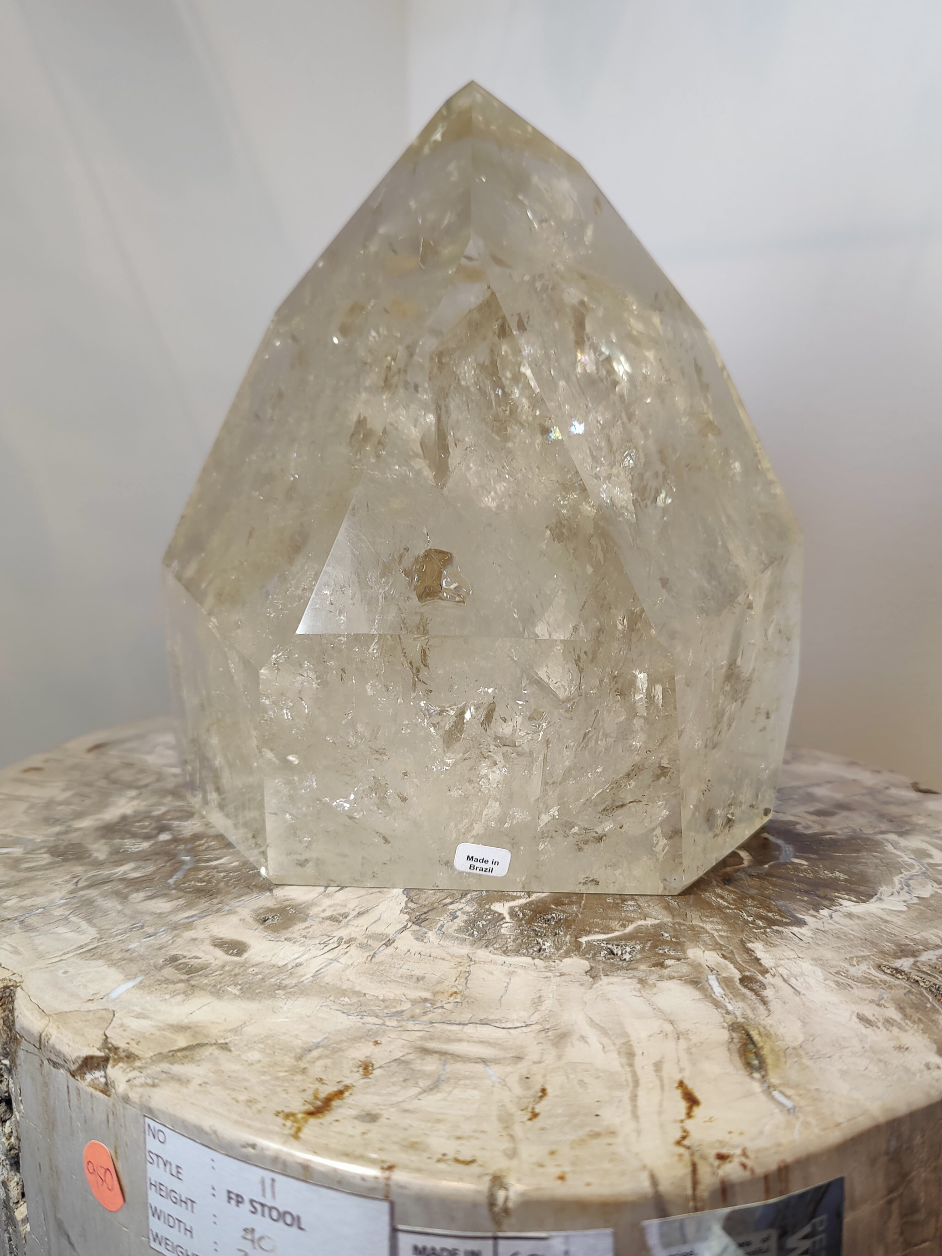 Natural Citrine Polished Point 4.1kg by Rare Earth Gallery - main product image for Resin Society