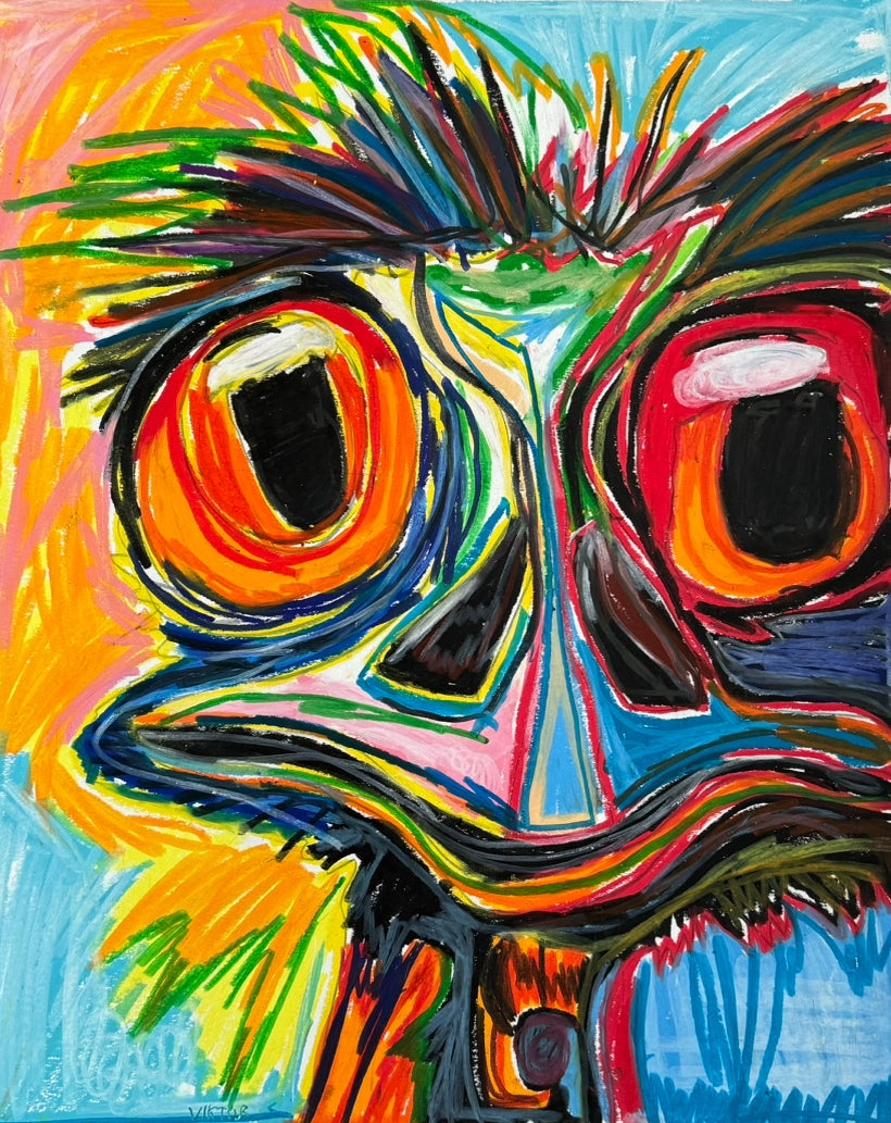 The Ostrich - Art Prints by Vichy's Art - Resin Society