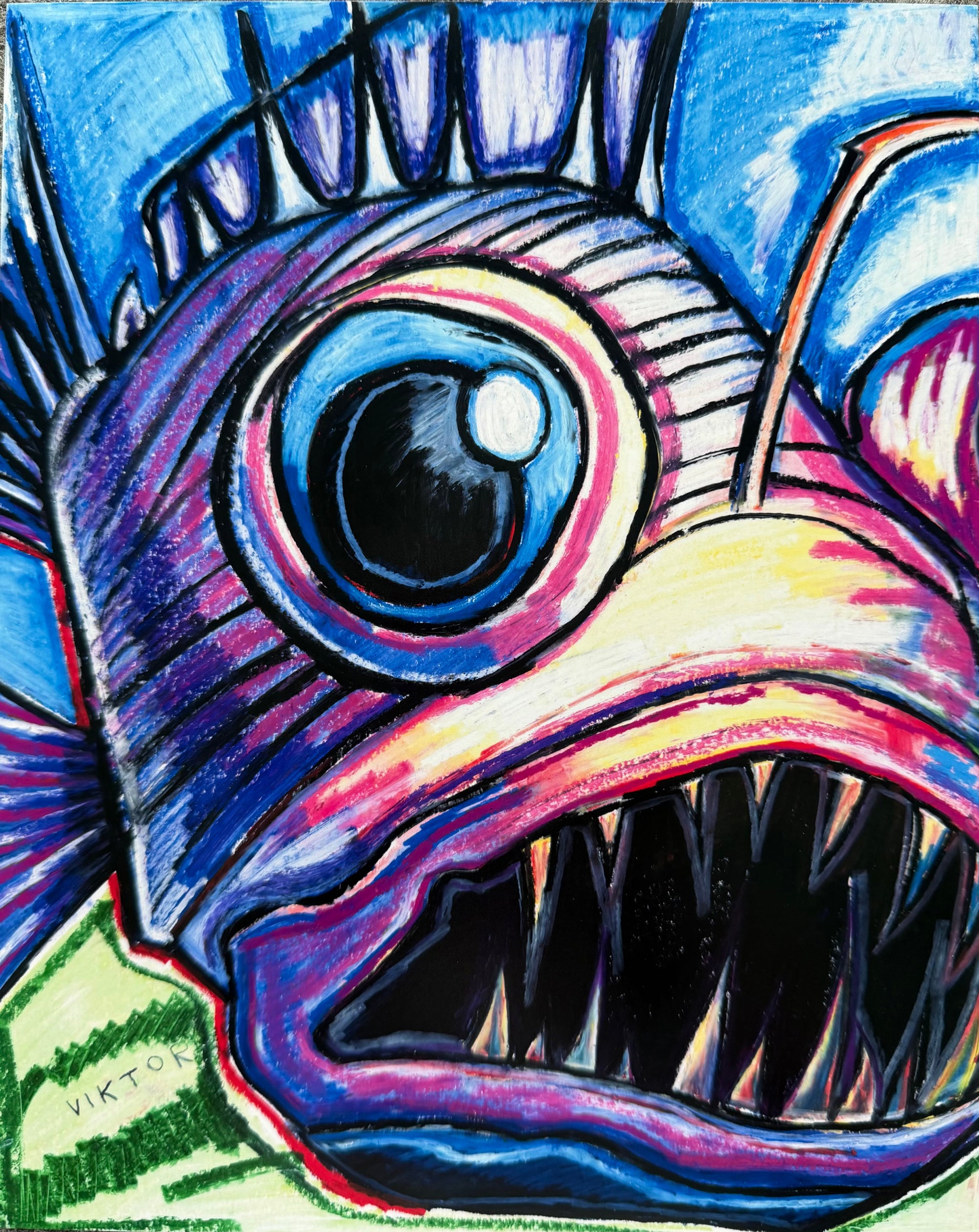 Angler Fish - Art Prints by Vichy's Art - Resin Society