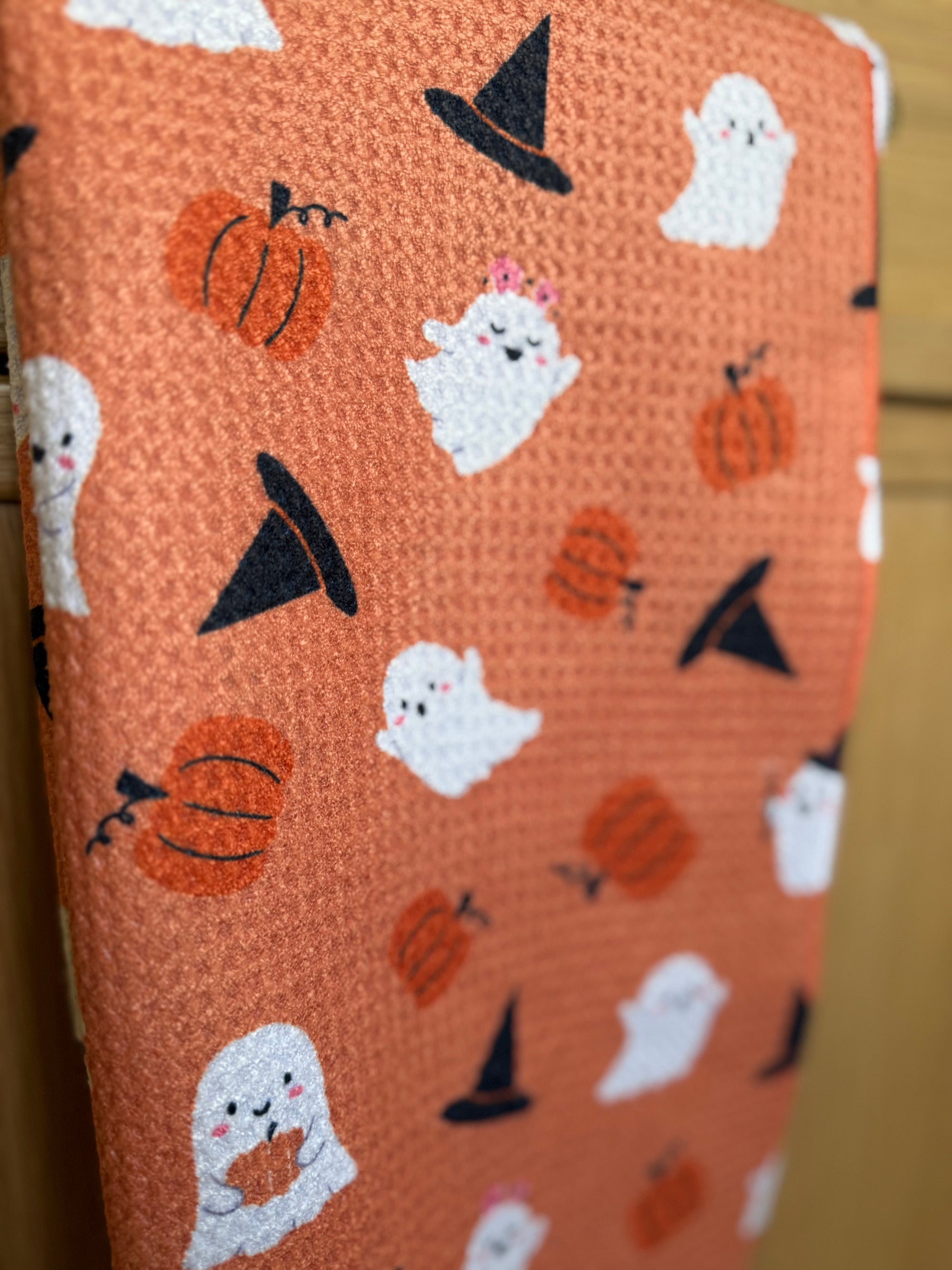 TRICK OR TREAT Kitchen Towel by DesertAqua
