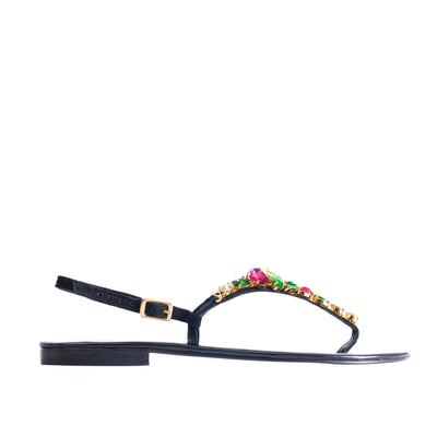 Black Suede with Multi Color Crystal by Allysa Payne Beverly Hills - product image 3 for Resin Society