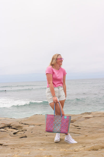 Sunset Woven Super Tote by Tin Marin Brand - product image 10 for Resin Society