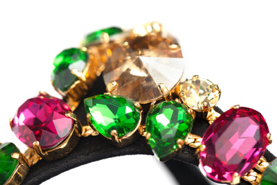 Black Suede with Multi Color Crystal by Allysa Payne Beverly Hills - product image 2 for Resin Society