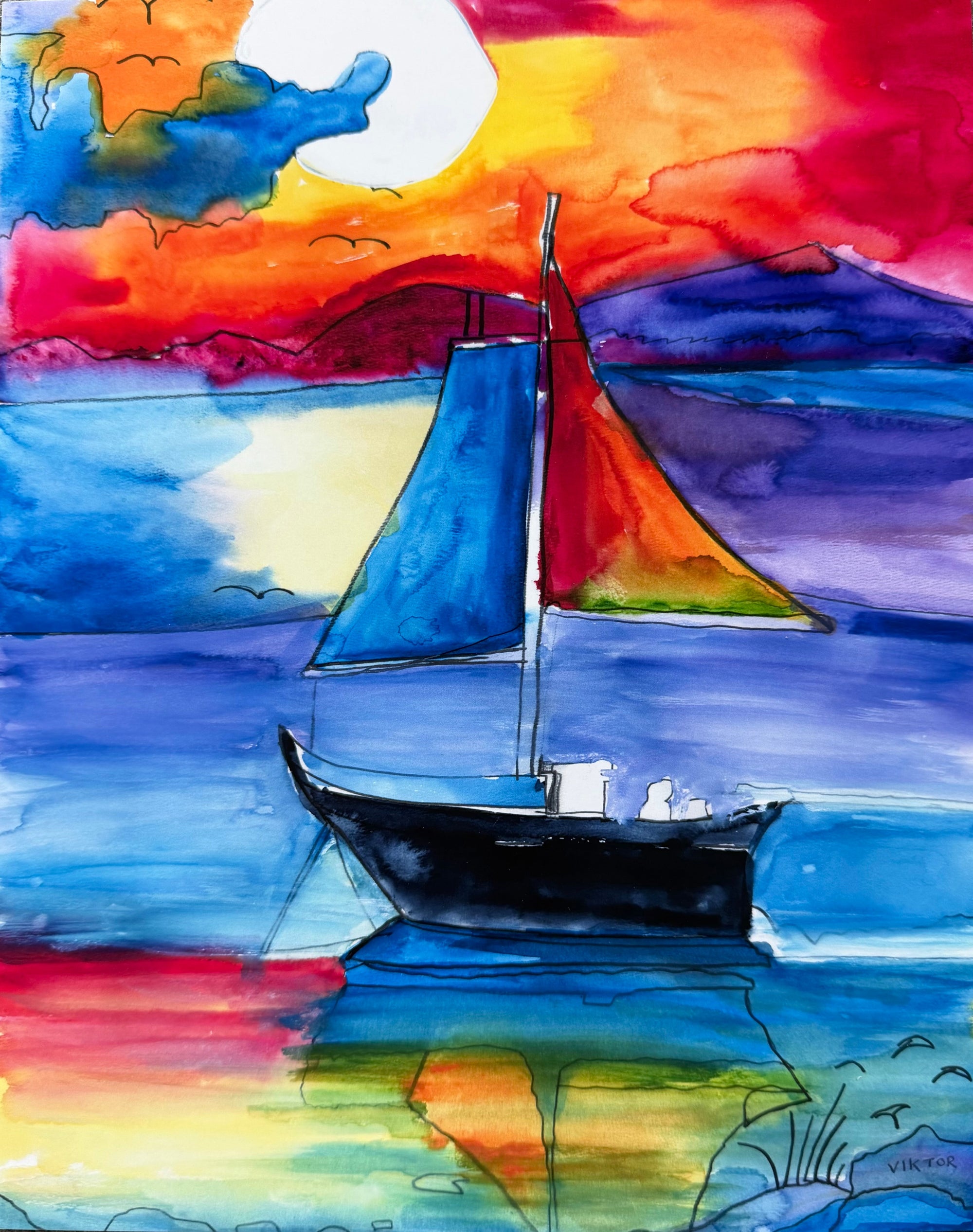 Sail Away - Art Prints by Vichy's Art - Resin Society