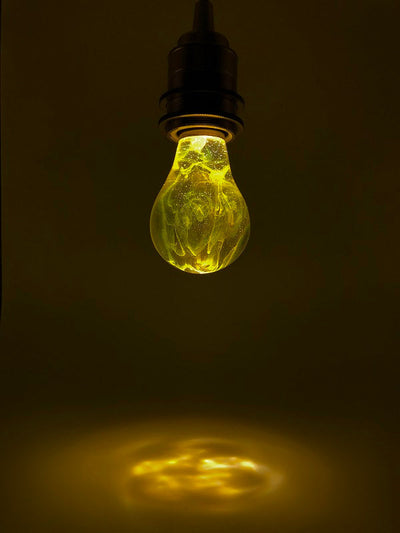 EP Light Galaxy Resin LED Bulb handcrafted with galaxy-inspired resin design