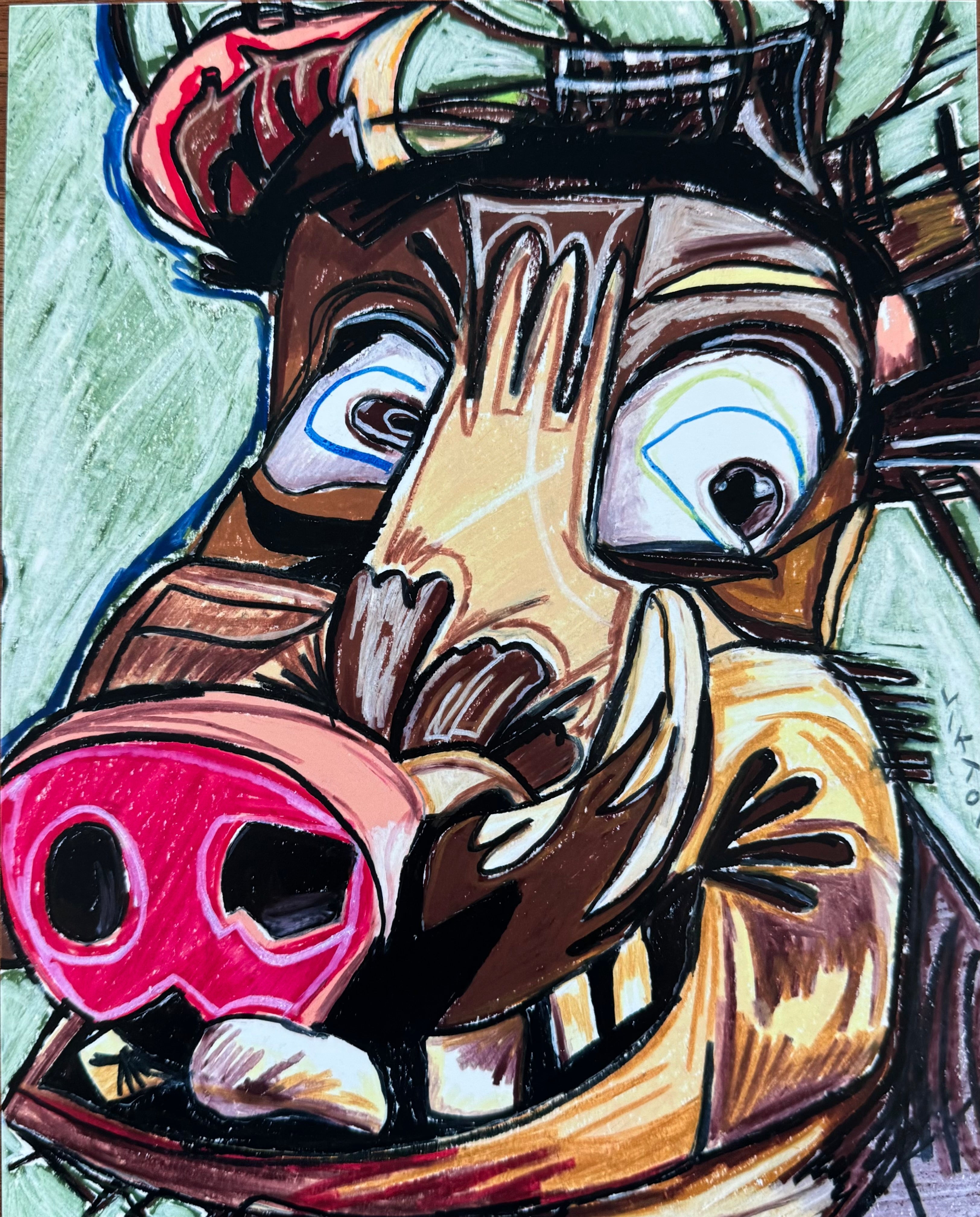 Snuggle Tooth - Art Prints by Vichy's Art - Resin Society