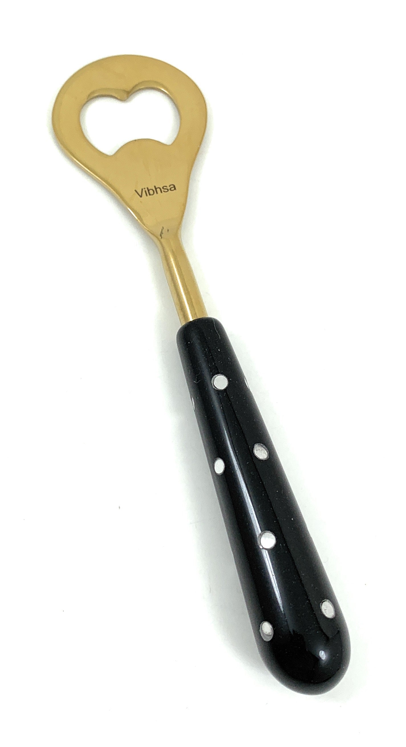 Vibhsa Bar Tools Accessories & Bar Tending Kit set of 4 for Home Bar (Golden Black)