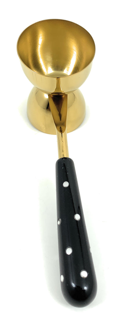 Vibhsa Bar Tools Accessories & Bar Tending Kit set of 4 for Home Bar (Golden Black)