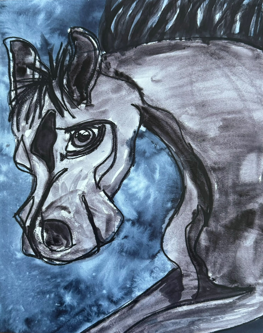 The Great Horse - Art Prints by Vichy's Art - Resin Society