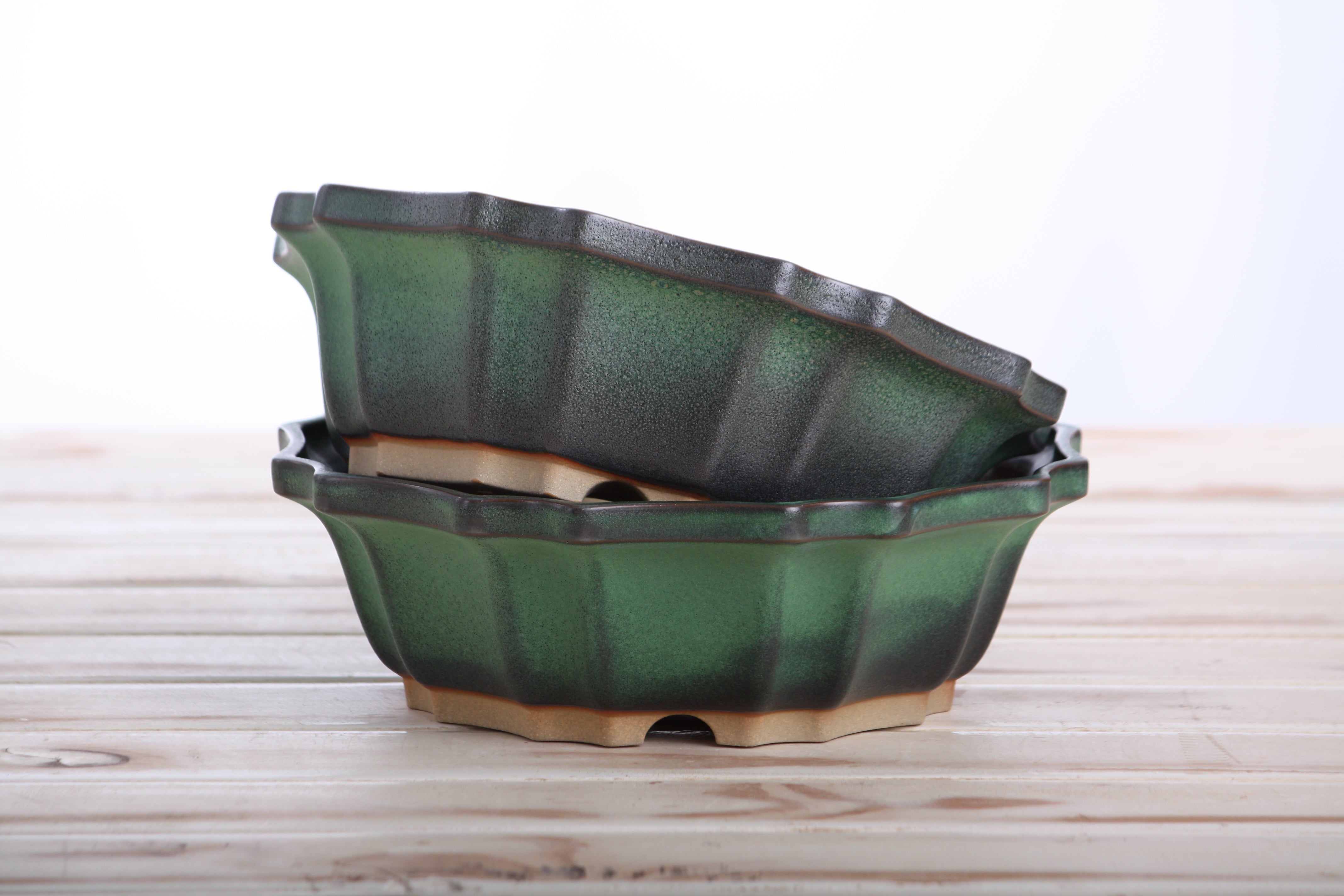 Willow Bonsai Ceramics Flower Design Bonsai Pot 8 Inch – Elegant by Willow Bonsai Ceramics - product image 7 for Resin Society