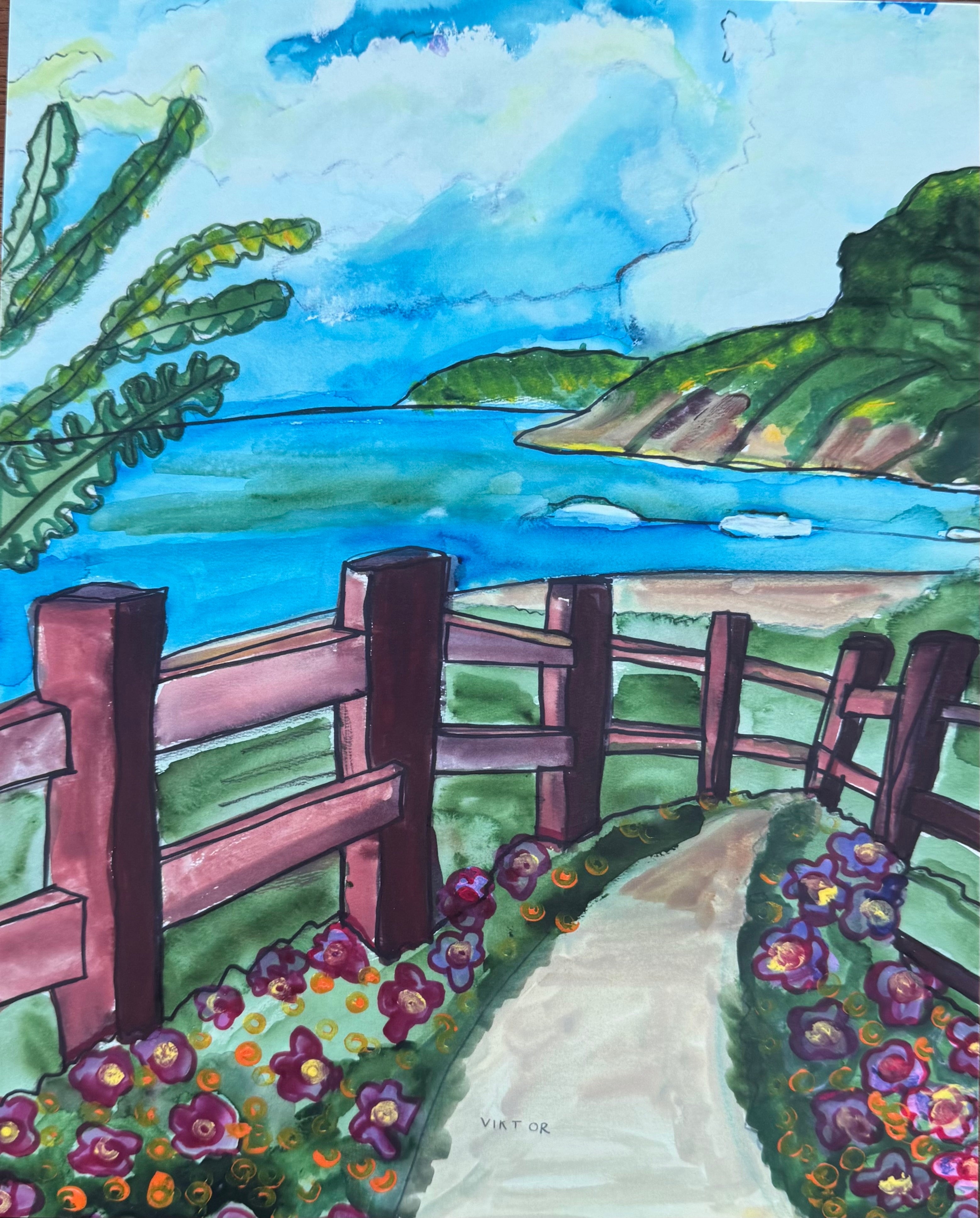 Coastal I - Art Prints by Vichy's Art - Resin Society