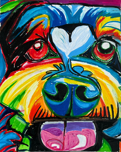 The Schnauzer Dog - Art Prints by Vichy's Art - Resin Society