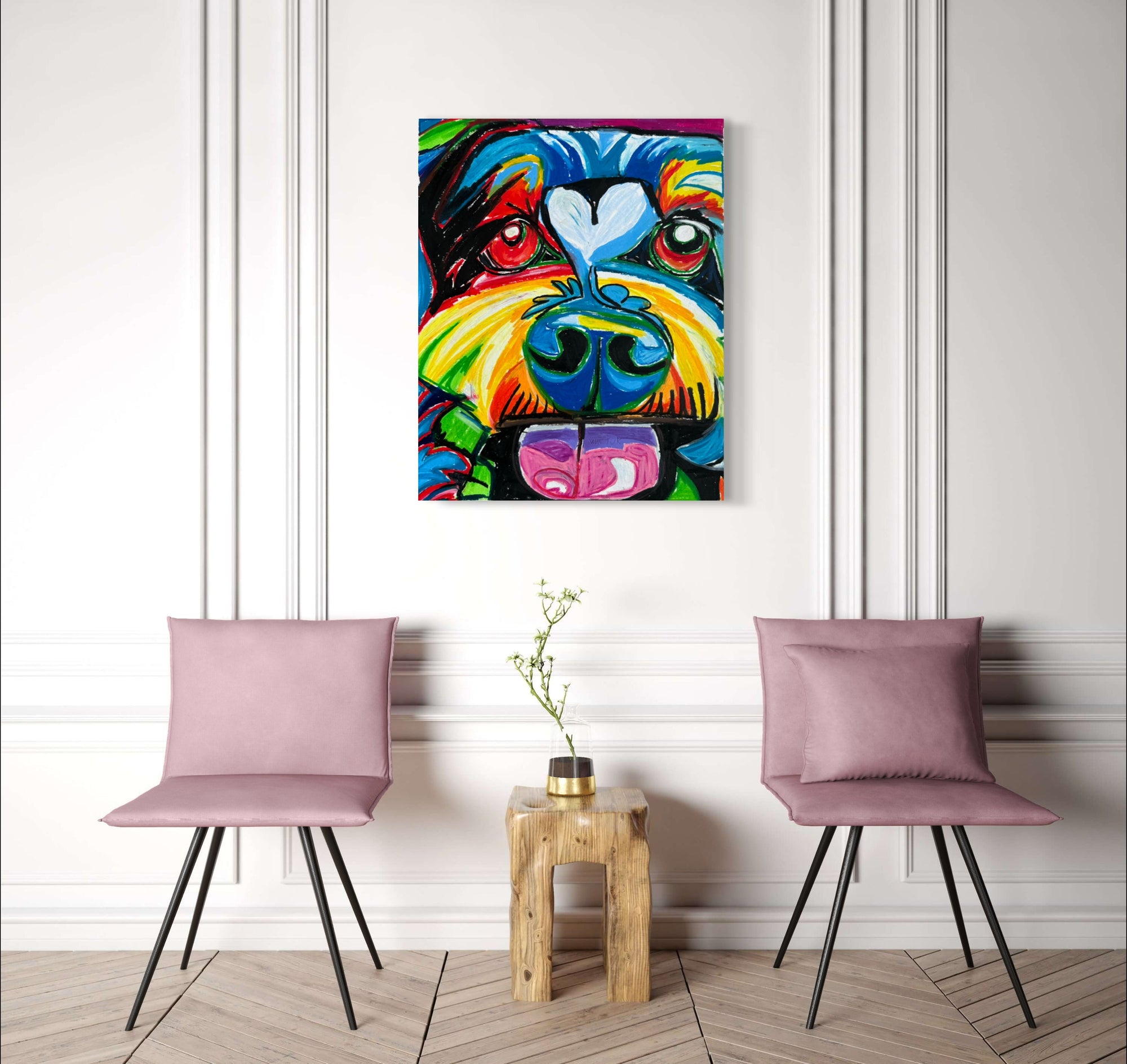The Schnauzer Dog - Art Prints detail image - Resin Society