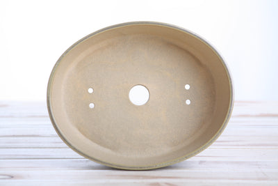 Willow Bonsai Ceramics Oval A Bonsai Pot 8 Inch – Straight-Sided Oval Planter
