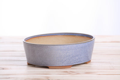 Willow Bonsai Ceramics Oval A Bonsai Pot 8 Inch – Denim