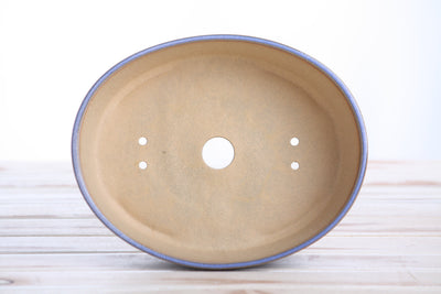 Willow Bonsai Ceramics Oval A Bonsai Pot 8 Inch – Denim
