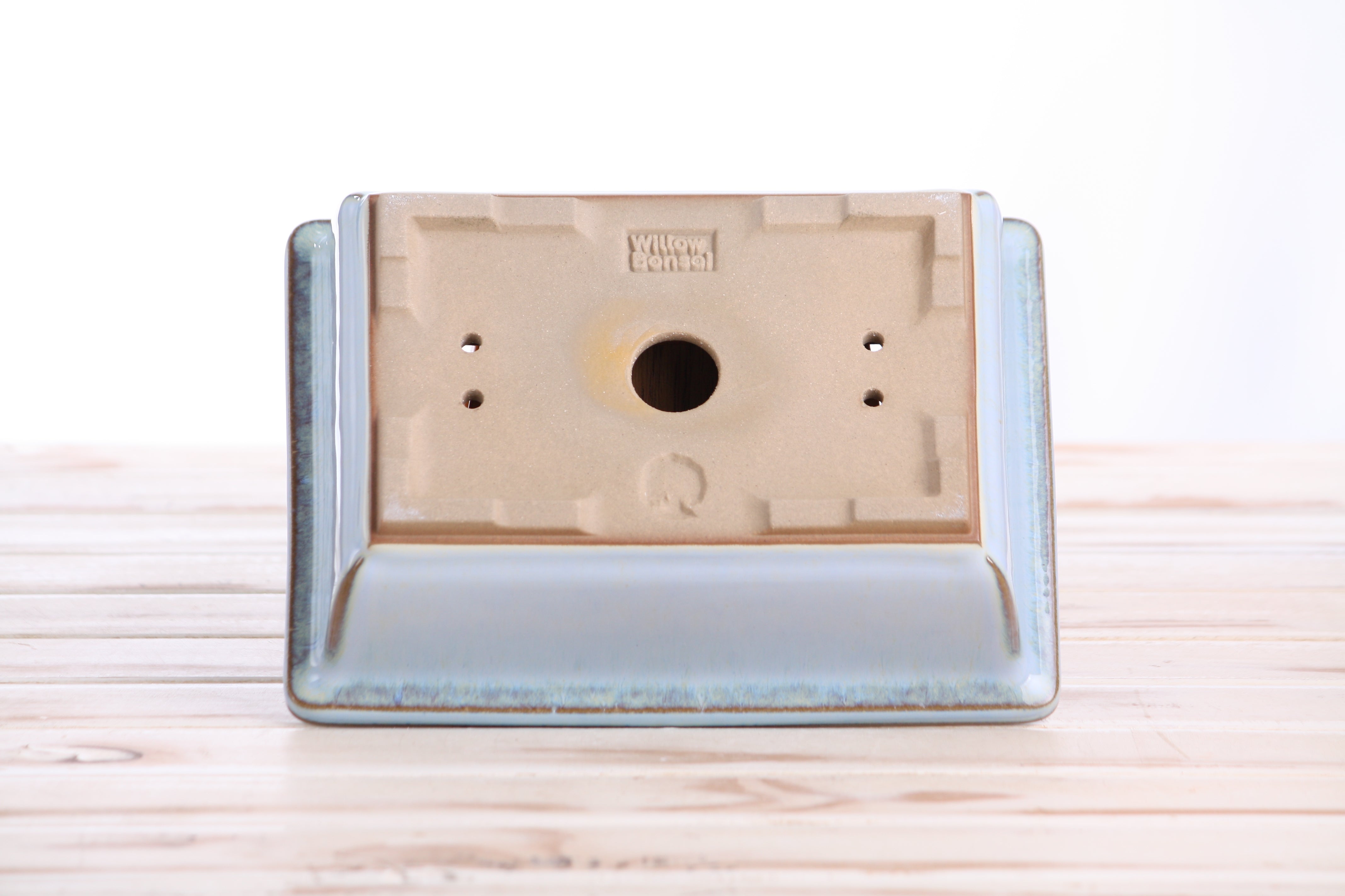 Willow Bonsai Ceramics Rectangle Bonsai Pot 8 Inch – Glacier