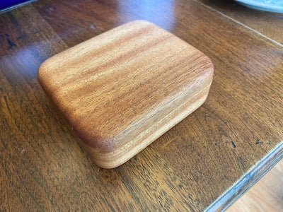 Handcrafted small sliding dovetail box with wooden inlay options