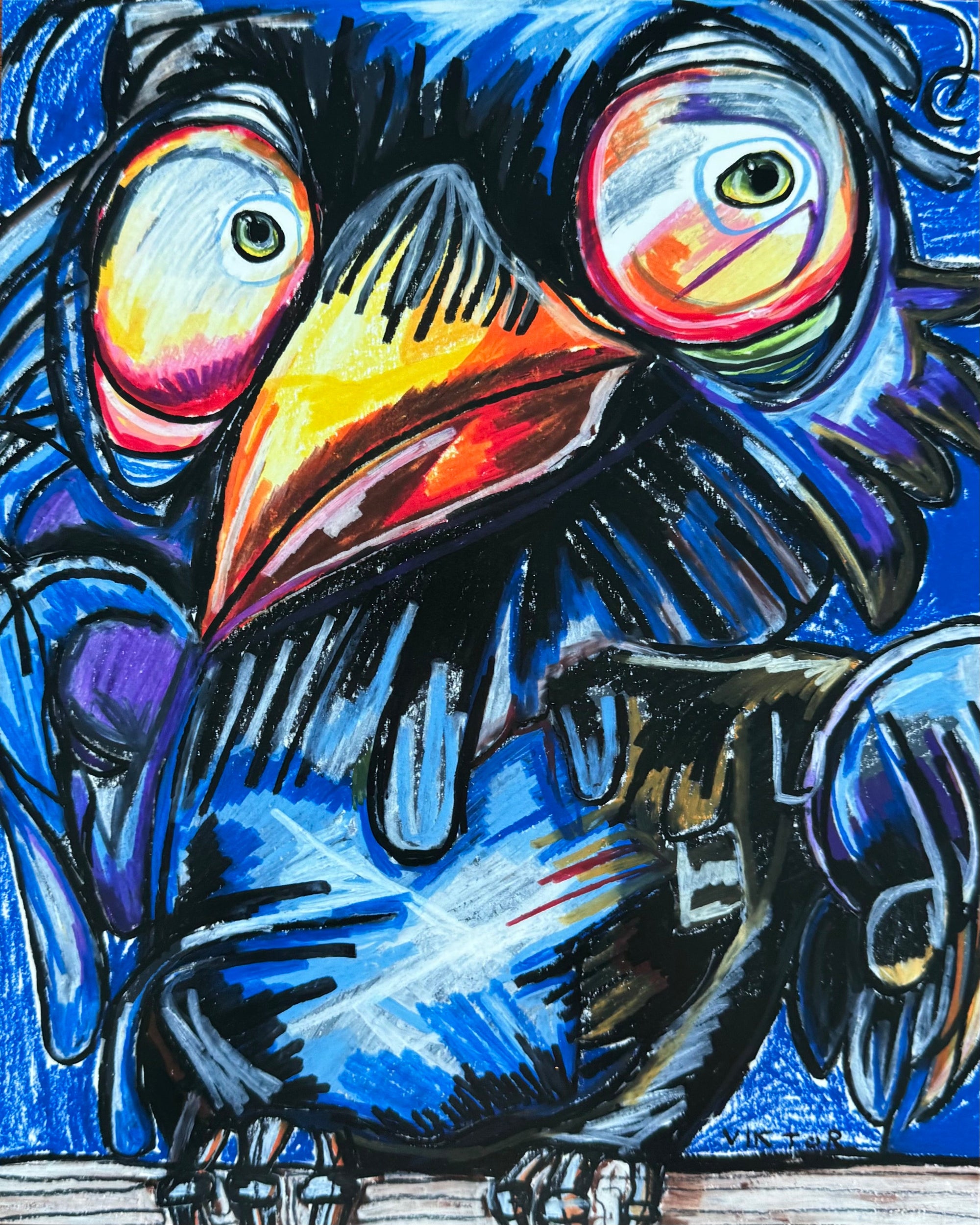 Edgar The Crow - Art Prints by Vichy's Art - Resin Society