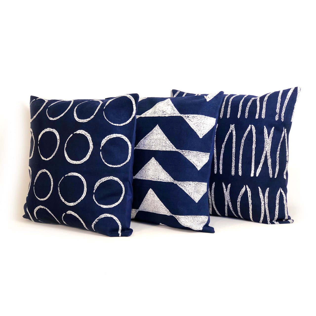 Sadza Lines Pillow Cover - Touareg Indigo by Mbare Ltd - product image 2 for Resin Society