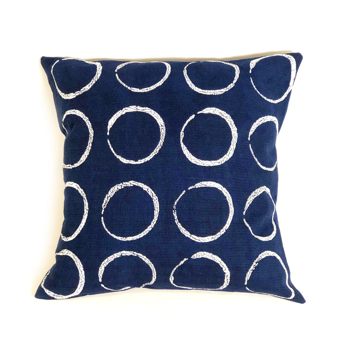 Sadza Circles Pillow Cover - Touareg Indigo by Mbare Ltd - main product image for Resin Society