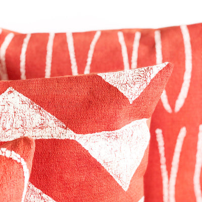 Sadza Lines Pillow Cover - Madagascar Coral by Mbare Ltd - product image 3 for Resin Society
