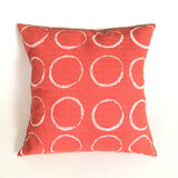 Sadza Circles Pillow Cover - Madagascar Coral by Mbare Ltd - main product image for Resin Society