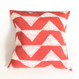 Sadza Triangles Pillow - Madagascar Coral Cover by Mbare Ltd - main product image for Resin Society