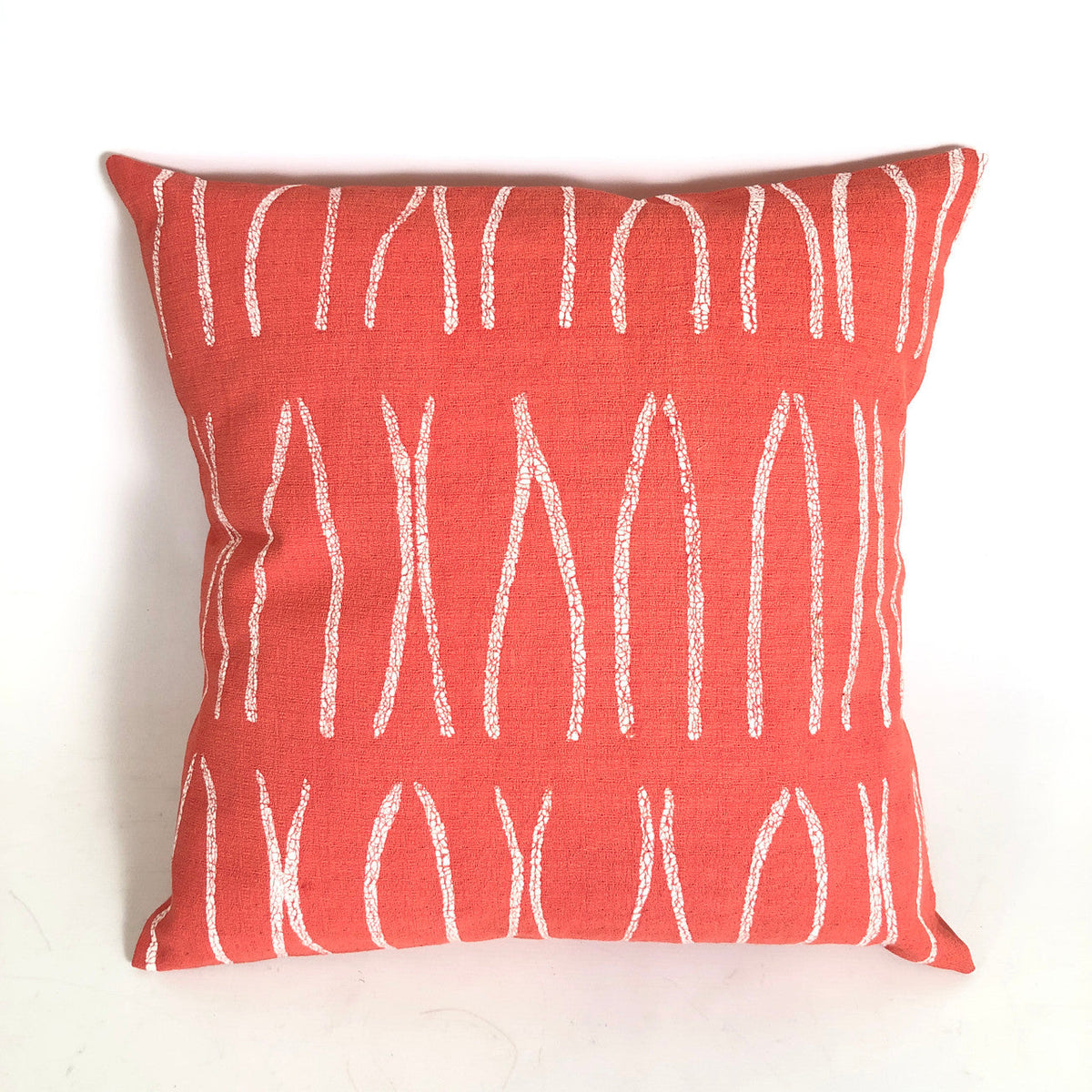 Sadza Lines Pillow Cover - Madagascar Coral by Mbare Ltd - main product image for Resin Society