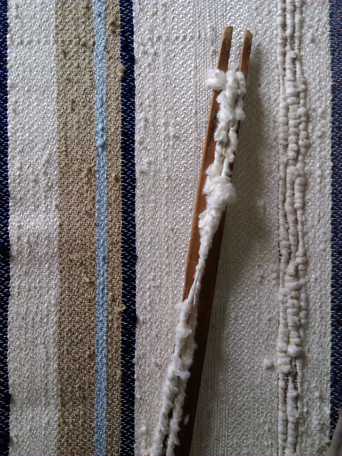 Striped Raw Silk Pillow by Homelosophy