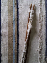 Striped Raw Silk Pillow by Homelosophy