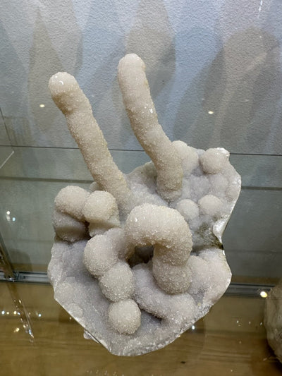 Medium Chalcedony Stalactite cluster showing organic mineral formation