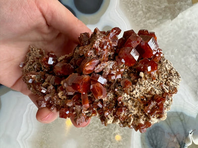 Vanadinite Cluster from Mibladen, Morocco by Rare Earth Gallery - main product image for Resin Society