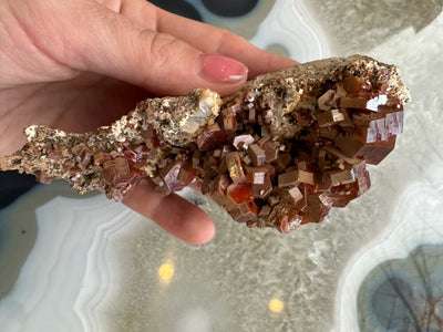 Vanadinite Cluster from Mibladen, Morocco by Rare Earth Gallery - product image 2 for Resin Society