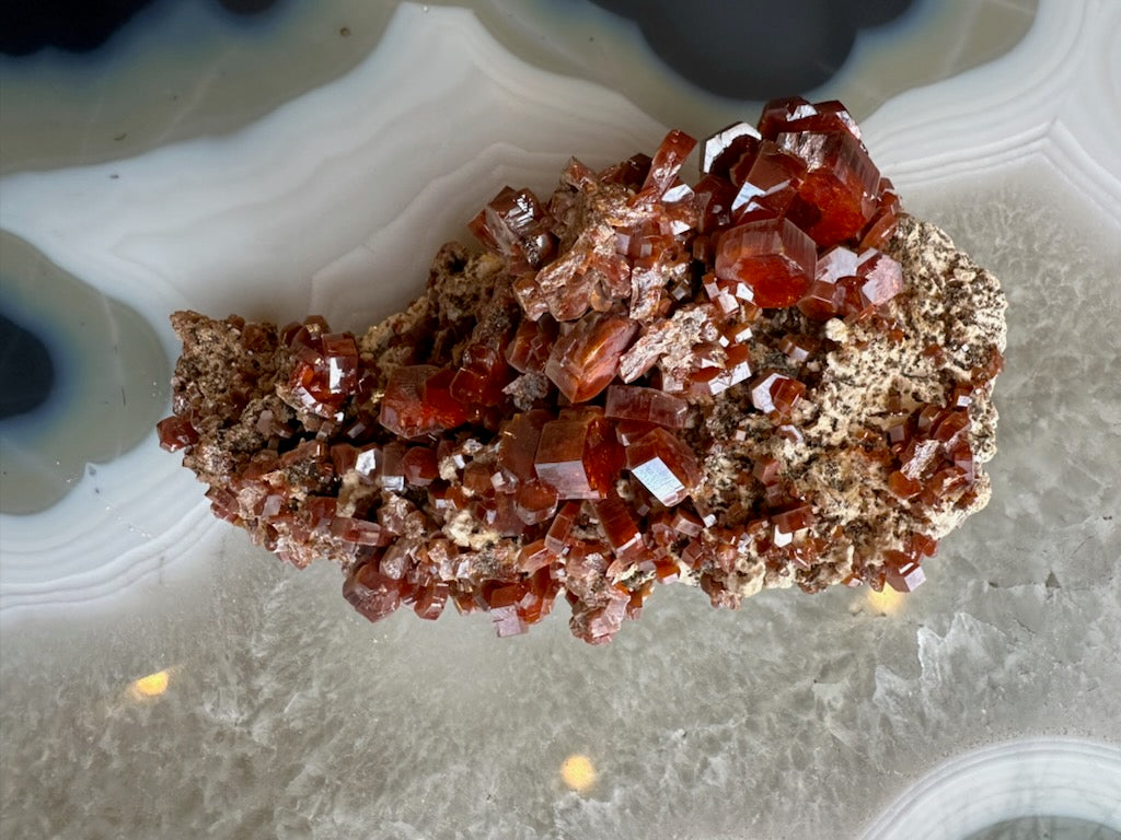 Vanadinite Cluster from Mibladen, Morocco by Rare Earth Gallery - product image 3 for Resin Society