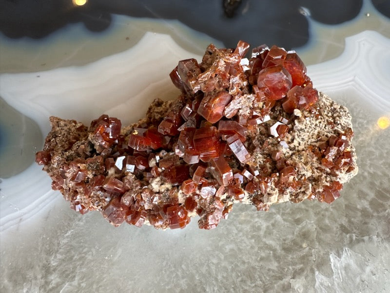 Vanadinite Cluster from Mibladen, Morocco by Rare Earth Gallery - product image 4 for Resin Society