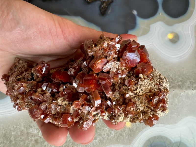 Vanadinite Cluster from Mibladen, Morocco by Rare Earth Gallery - product image 7 for Resin Society