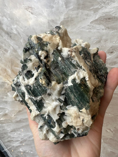 Tourmalinated Albite Cluster 1.1 kg by Rare Earth Gallery - product image 9 for Resin Society