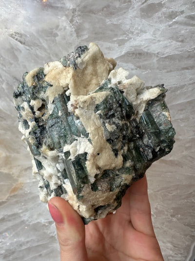 Tourmalinated Albite Cluster 1.1 kg by Rare Earth Gallery - product image 12 for Resin Society