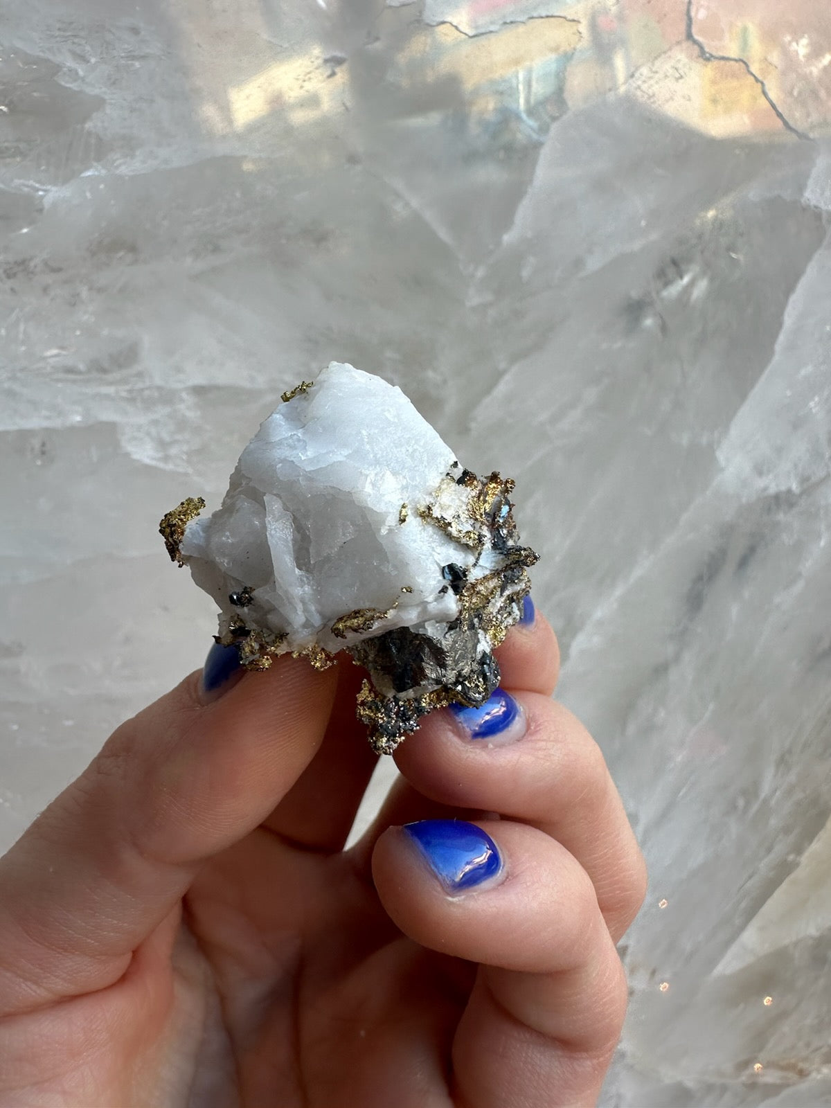 Crystalline Gold with Arsenopyrite on Quartz Sierra Co., Alleghany by Rare Earth Gallery - product image 7 for Resin Society