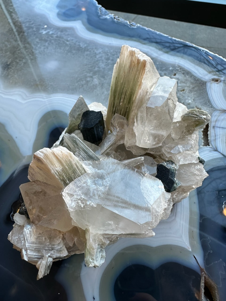 Blue Indicolite Tourmaline on Matrix from Nuristan, Afghanistan by Rare Earth Gallery - product image 2 for Resin Society