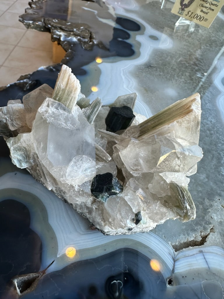 Blue Indicolite Tourmaline on Matrix from Nuristan, Afghanistan by Rare Earth Gallery - product image 4 for Resin Society