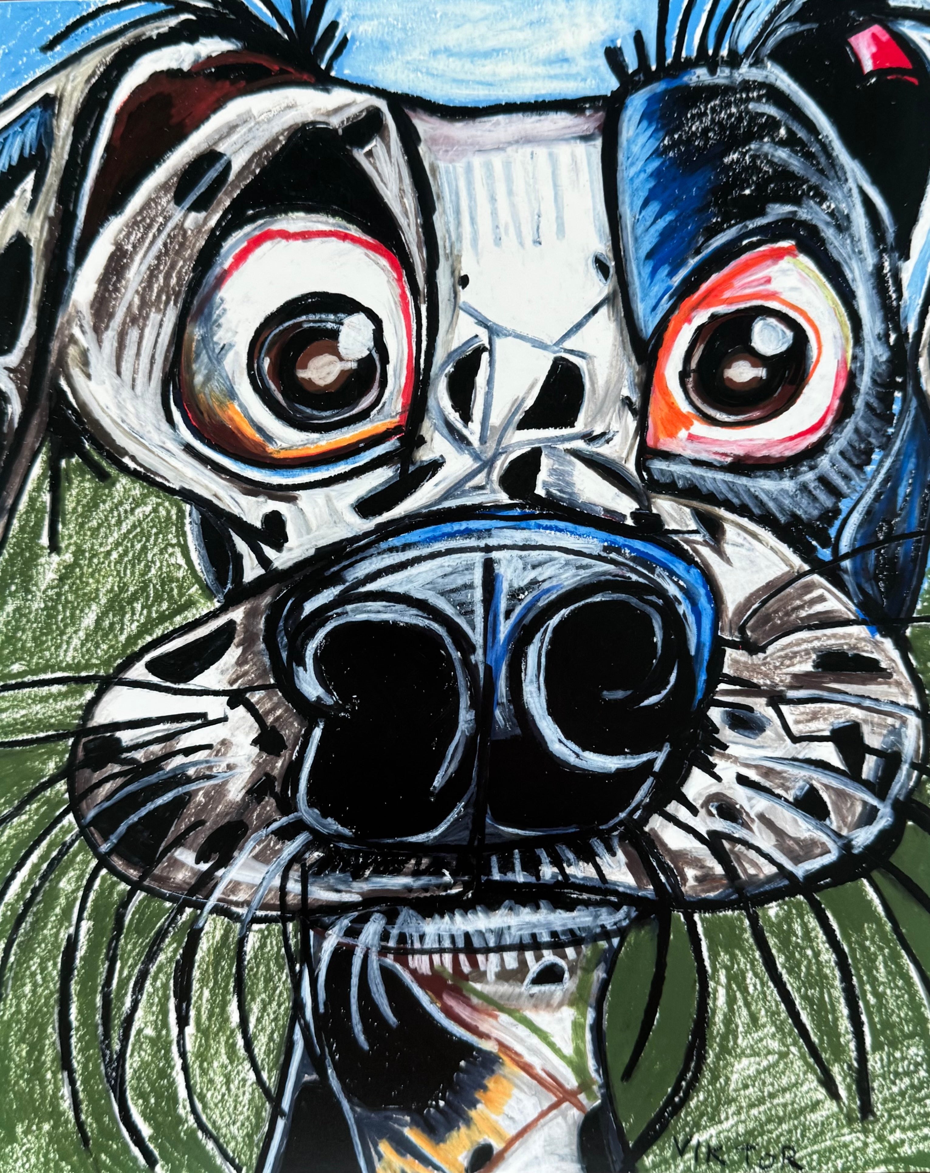 Funny Dalmatian - Art Prints by Vichy's Art - Resin Society