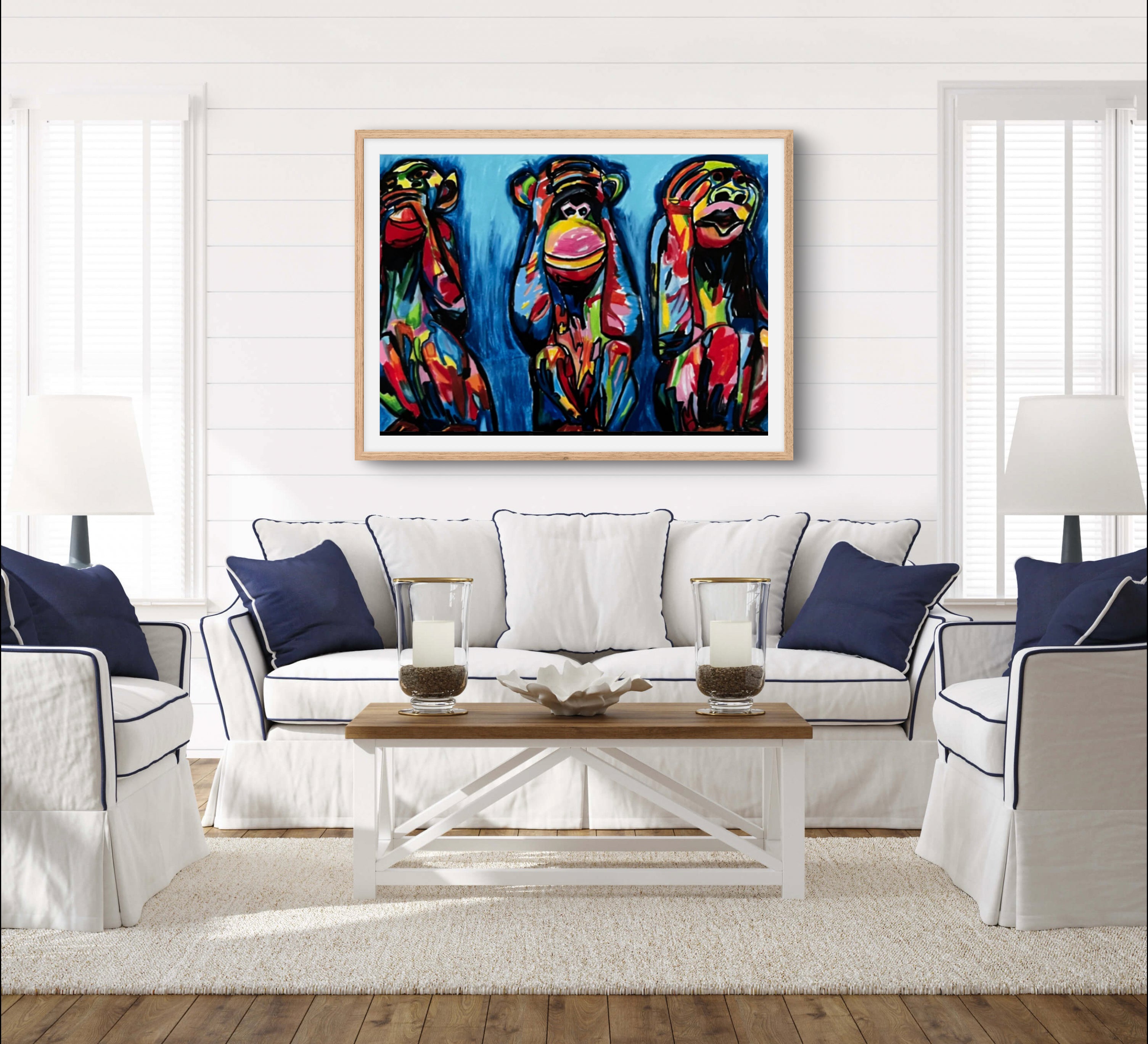 Wise Monkeys - Art Prints detail image - Resin Society