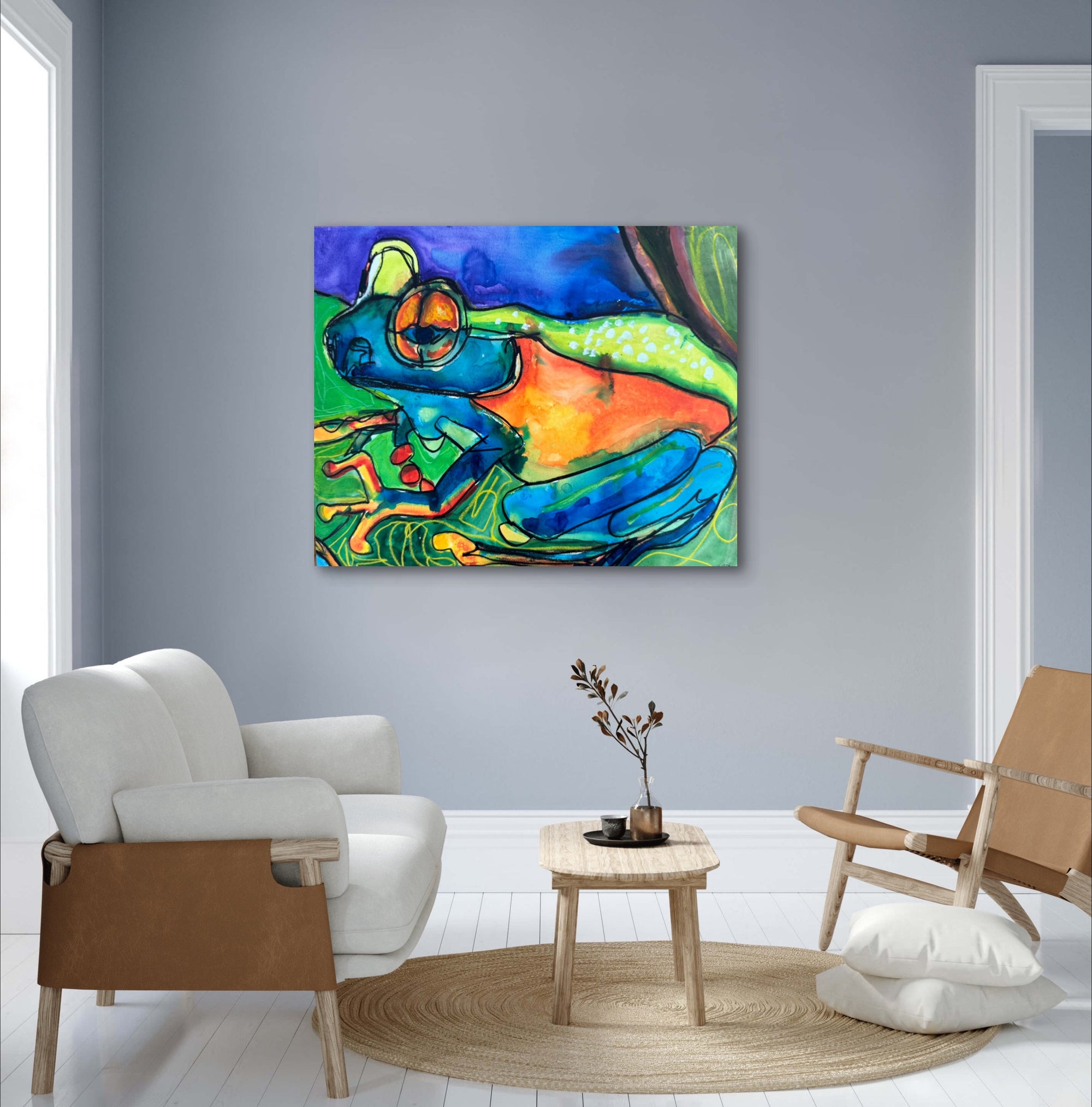 Watercolor Frog II - Art Prints detail image - Resin Society